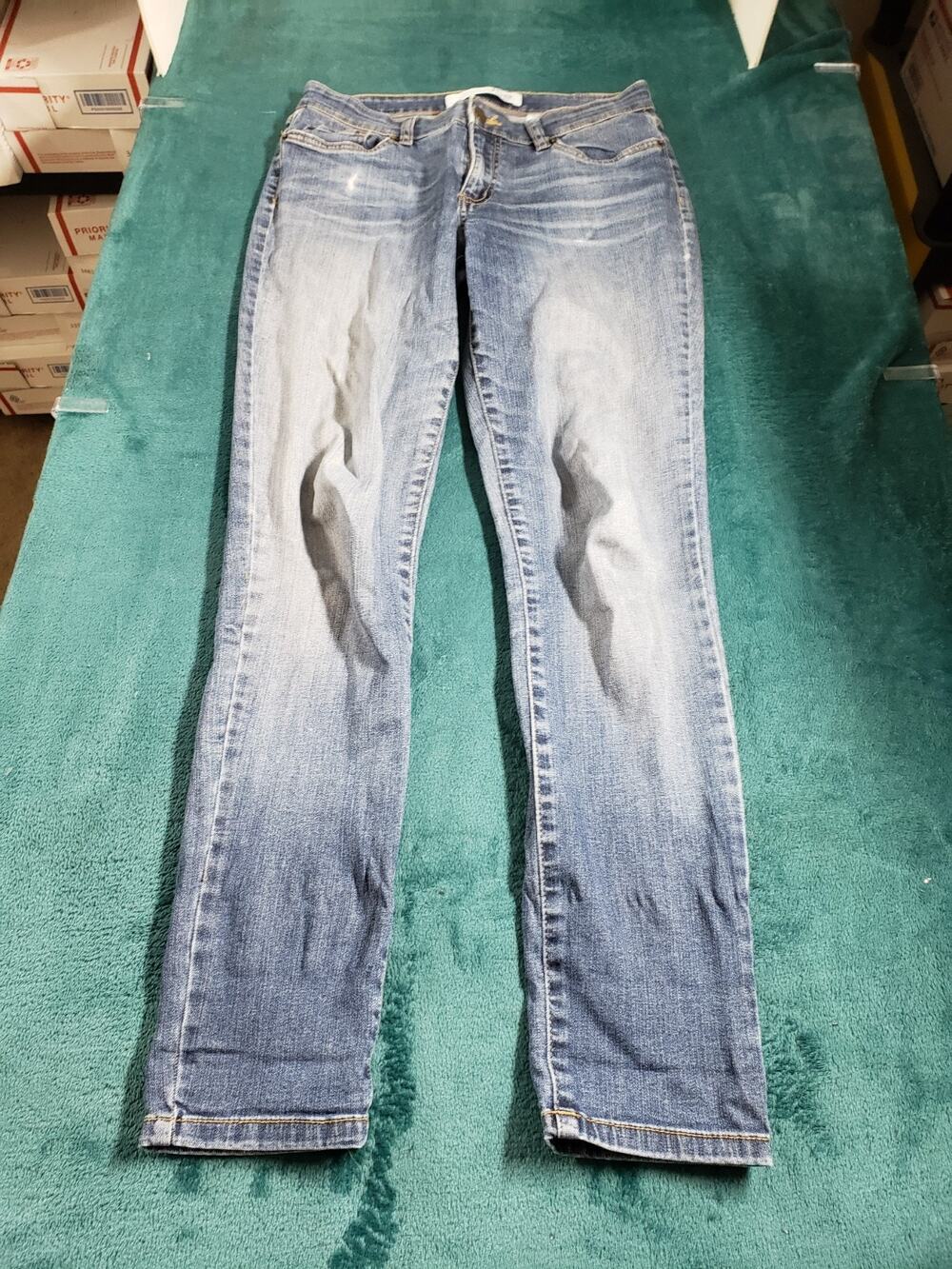Joe Fresh Jeans Size 2 Women Blue Stretch Denim Pants Ladies Mid Rise Slim